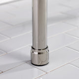 Dreyfuss KVPB37227W86 37-Inch Ceramic Console Sink Set, White/Polished Nickel