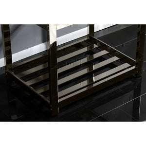 Kingston Commercial KVSP3122A6 Stainless Steel Console Sink, Brushed/Polished Nickel