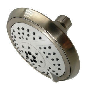 Vilbosch KX1548 5-Function 5-Inch Plastic Shower Head, Brushed Nickel