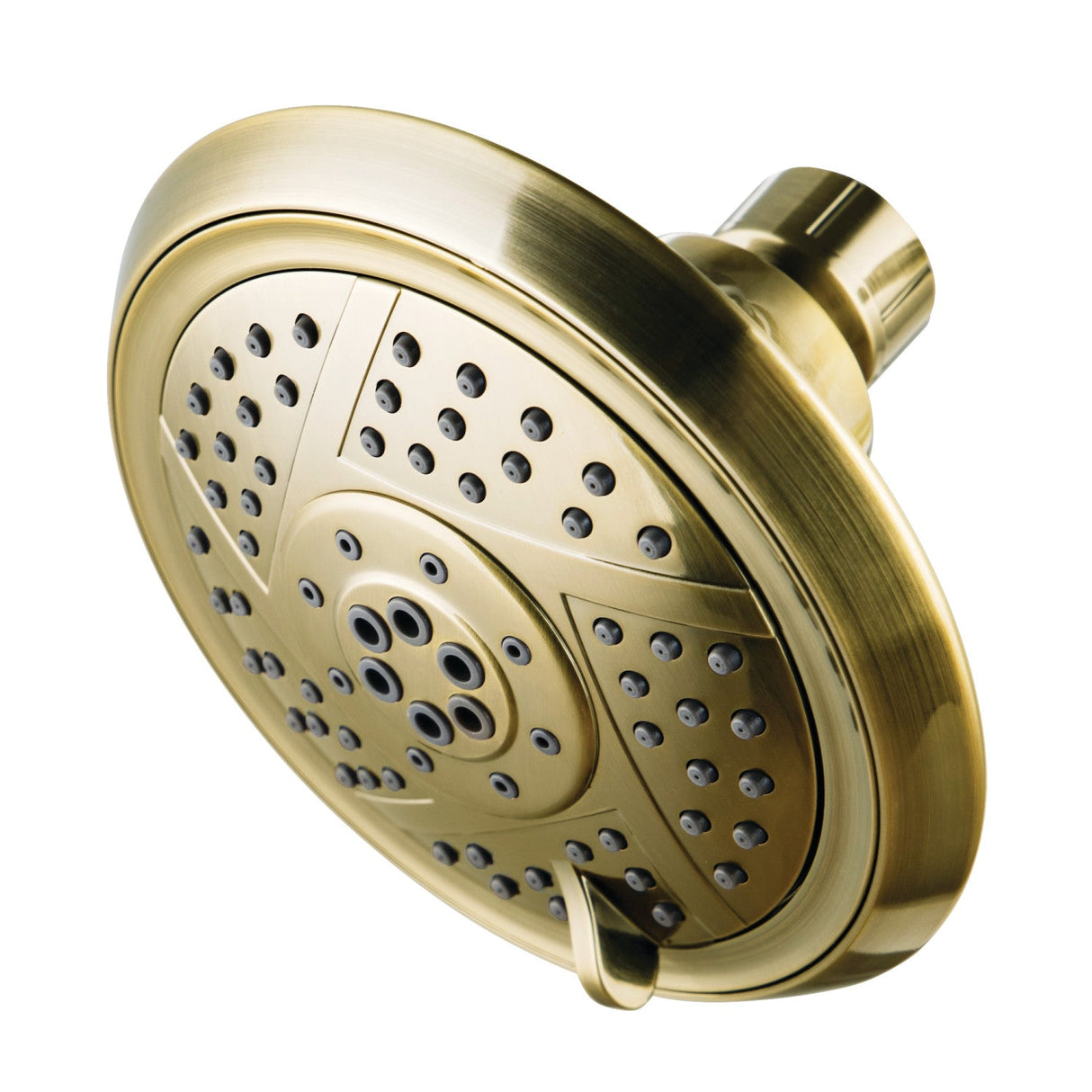 Vilbosch KX1553 5-Function 5-Inch Plastic Shower Head, Antique Brass