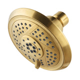 Vilbosch KX1557 5-Function 5-Inch Plastic Shower Head, Brushed Brass