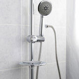Shower Scape KX2522SBB 5-Function Hand Shower Set with Slide Bar Kit, Polished Chrome