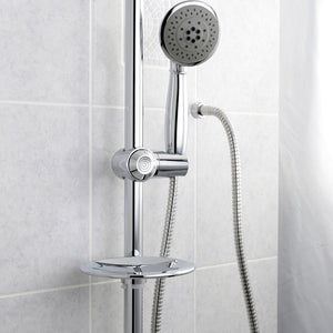 Shower Scape KX2522SBB 5-Function Hand Shower Set with Slide Bar Kit, Polished Chrome