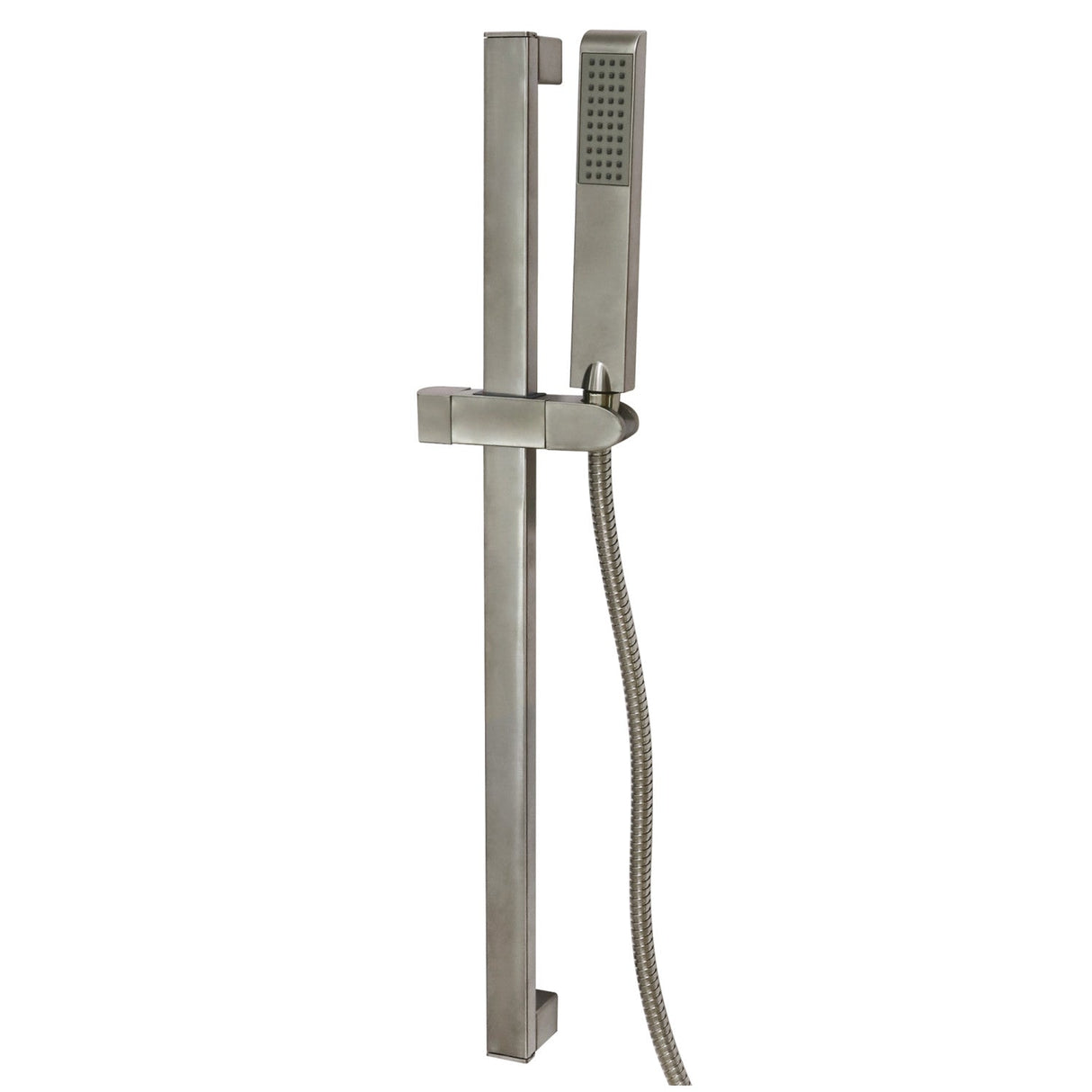 Modern KX2548 24-Inch Shower Slide Bar with Hand Shower and Holder, Brushed Nickel