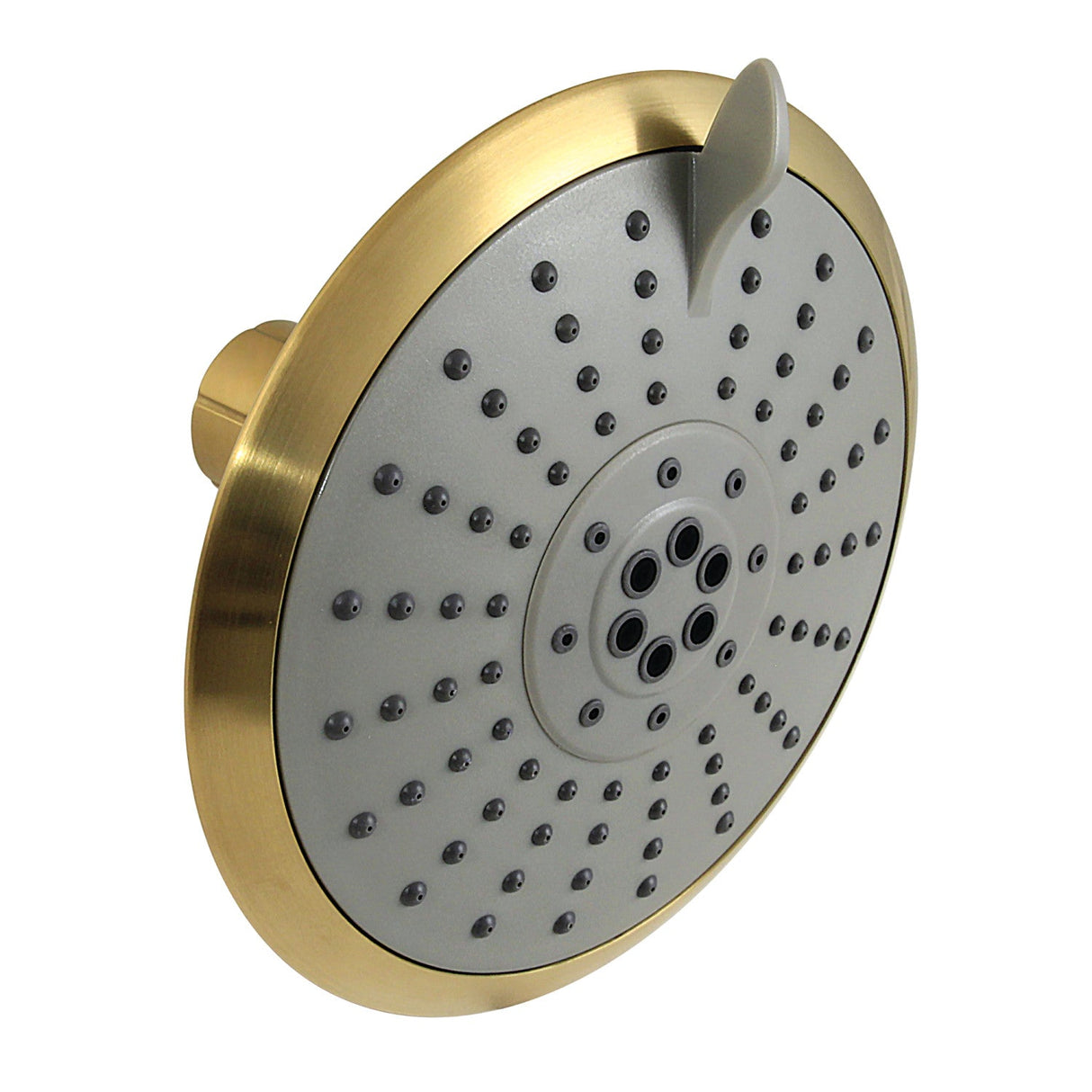 Shower Scape KX257 5-Function 5-Inch Plastic Shower Head, Brushed Brass