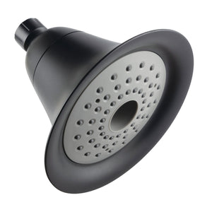 Shower Scape KX360 6-Inch Plastic Adjustable Shower Head, Matte Black