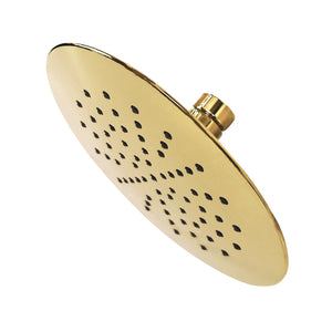 Shower Scape KX672 7-Inch Plastic Shower Head, Polished Brass