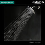 Shower Scape KX678 7-Inch Plastic Shower Head, Brushed Nickel