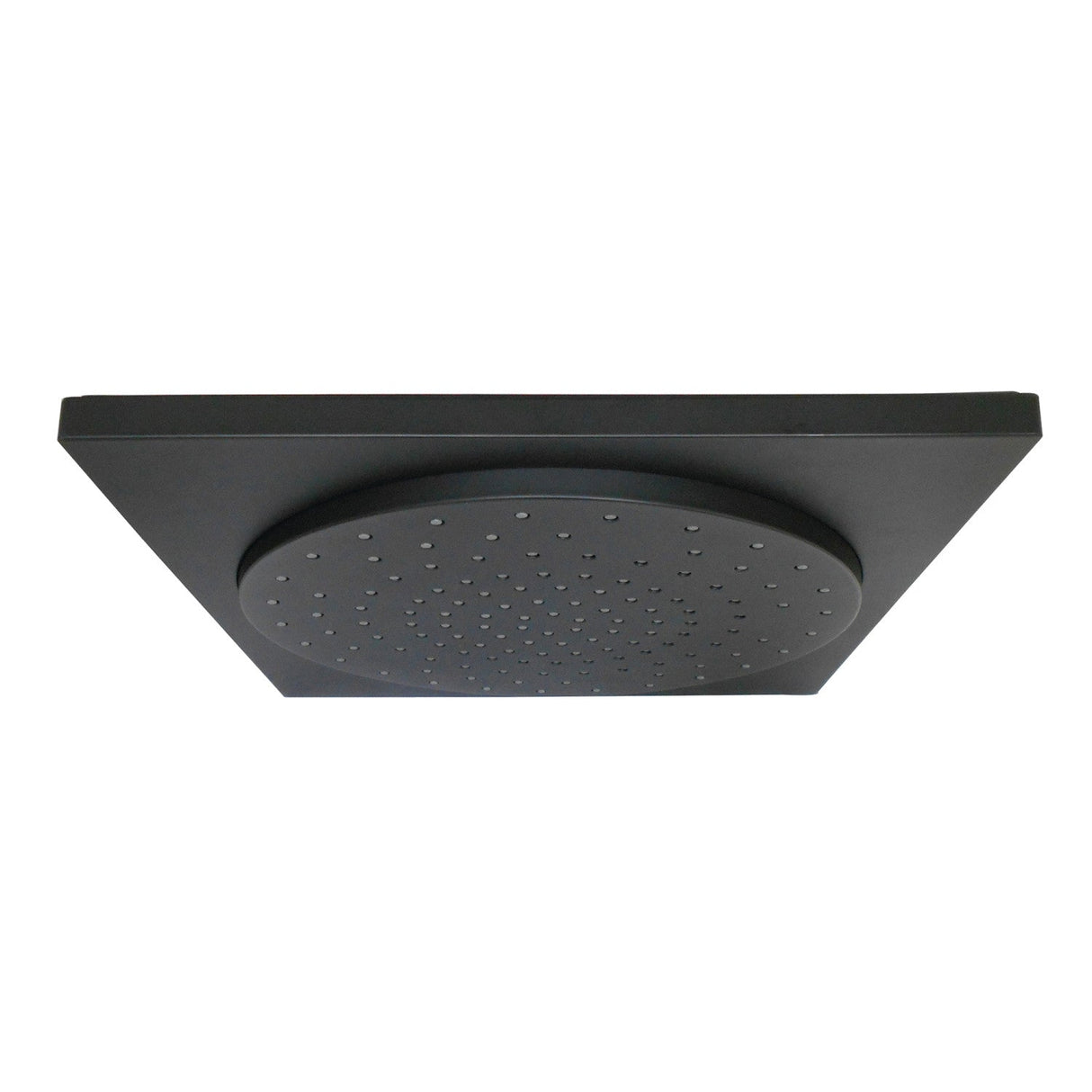 Claremont KX8220 12-Inch Square Plastic Shower Head, Matte Black