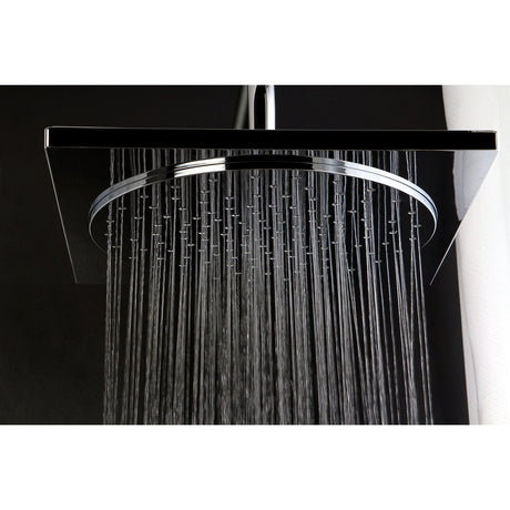 Claremont KX8221 12-Inch Square Plastic Shower Head, Polished Chrome