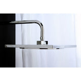 Claremont KX8221 12-Inch Square Plastic Shower Head, Polished Chrome