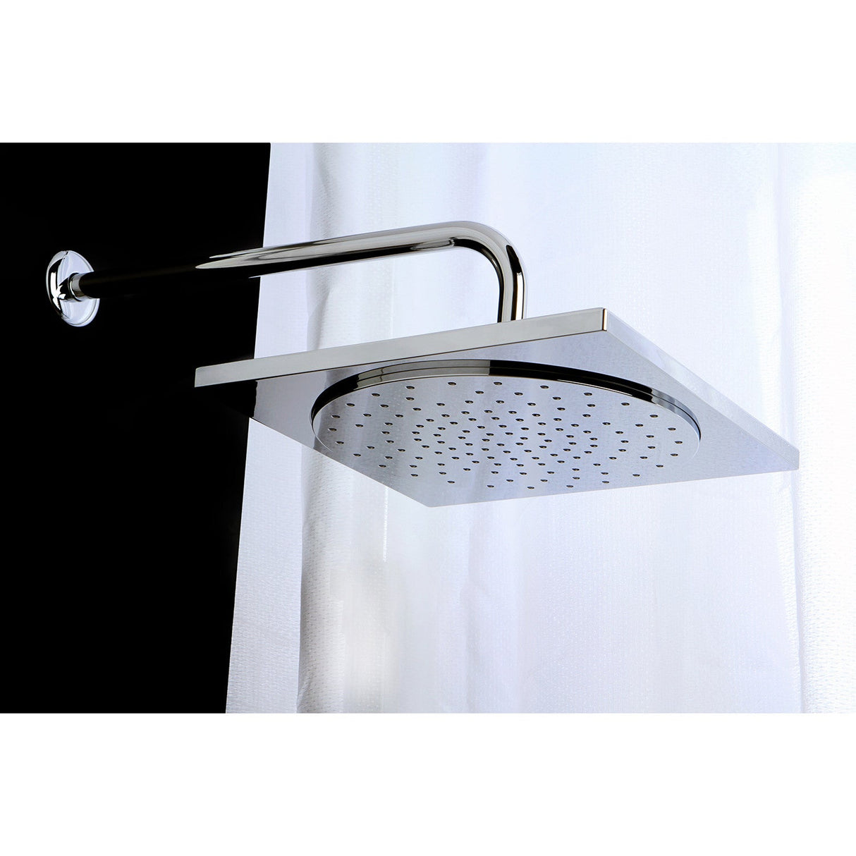 Claremont KX8221 12-Inch Square Plastic Shower Head, Polished Chrome