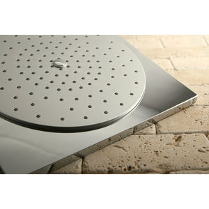 Shower Scape KX8221CK 12-Inch Square Plastic Shower Head with 15-3/4 Inch Shower Arm, Polished Chrome