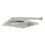 Shower Scape KX8228CK 12-Inch Square Plastic Shower Head with 15-3/4 Inch Shower Arm, Brushed Nickel
