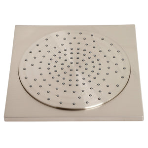 Claremont KX8228 12-Inch Square Plastic Shower Head, Brushed Nickel