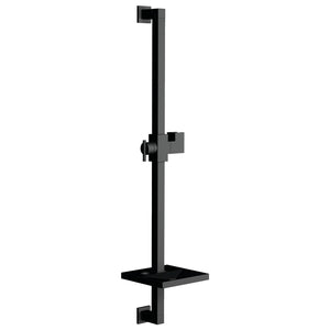 Claremont KX8260 24-Inch Shower Slide Bar with Soap Dish, Matte Black