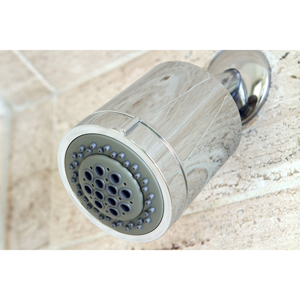 Shower Scape KX8611 3-3/16 Inch Plastic Adjustable Shower Head, Polished Chrome
