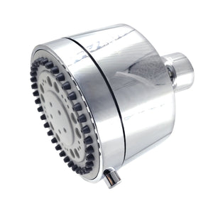 Vilbosch KX8751 5-Function 3-1/8 Inch Plastic Shower Head, Polished Chrome