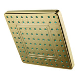 Claremont KY4643 8-Inch Square Plastic Shower Head, Antique Brass