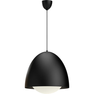 Alora PD529116MBOP KENJI 16" PD MATTE BLACK OPAL GLASS CORD 72 1X60W E26