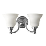 Valsan - KINGSTON Double Wall Light with Frosted Glass Shades