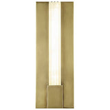 Alora WV322114VBAR KISMET 14" WV VINTAGE BRASS ALABASTER  16W LED 90 3000K AC LED