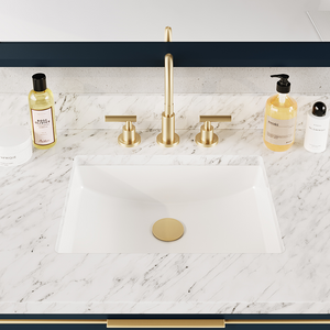 MUSE Undermount Lavatory, 18″Three Hole Overflow