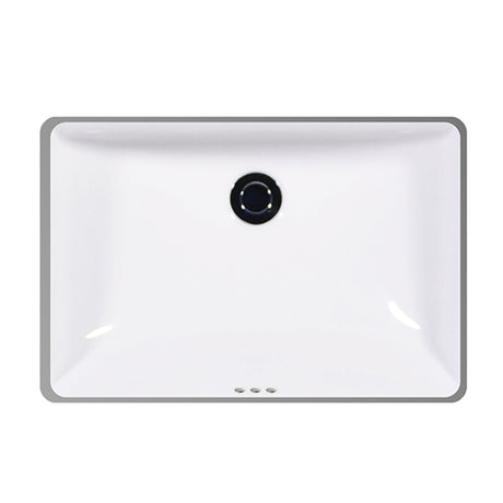 MUSE Undermount Lavatory, 20″Three Hole Overflow