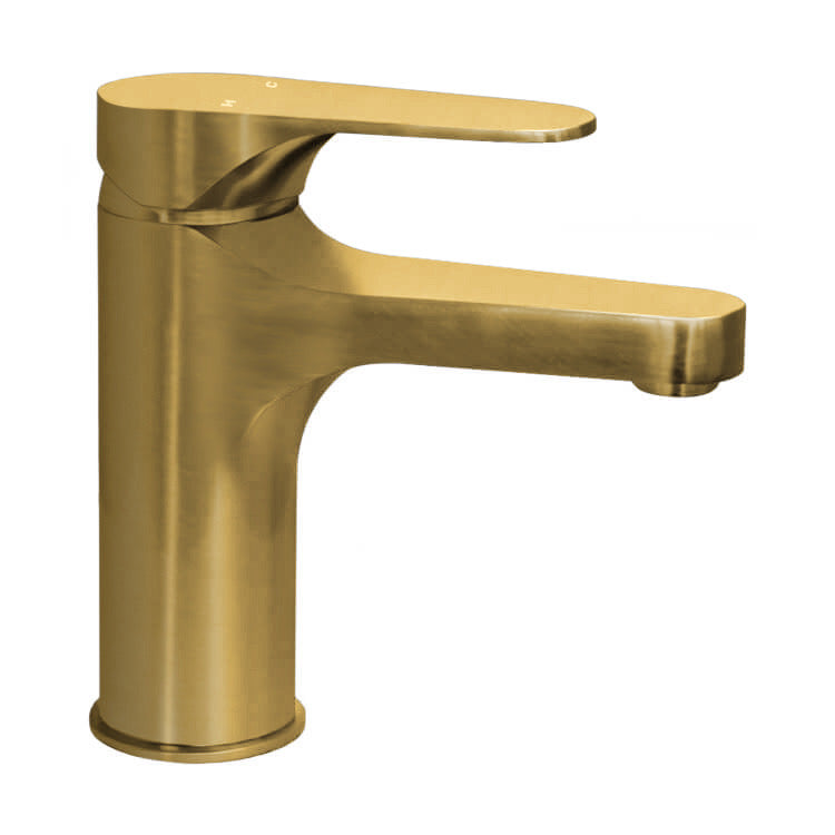 Matte Gold Single Hole Bathroom Faucet