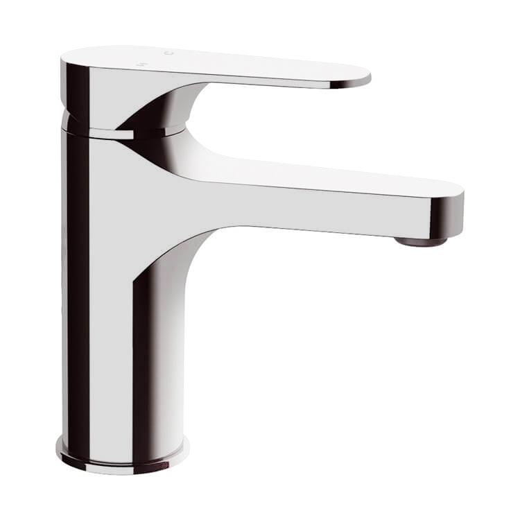 Chrome Single Hole Bathroom Faucet