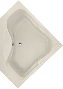 Hydro Systems LAR6060ACO-BIS LARA 6060 AC W/COMBO SYSTEM-BISCUIT