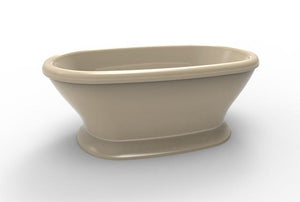 Hydro Systems LAU7040ATO-BON LAUREN 7040 FREESTANDING TUB ONLY - BONE