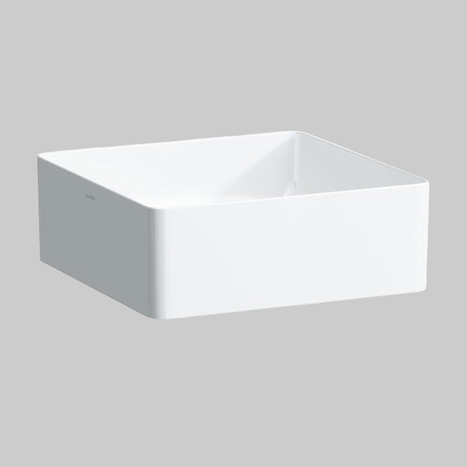 9504672 LAUFEN Living Saphirkeramik Counter Basin 360 x 360mm White - 8.1143.3.000.112.1
