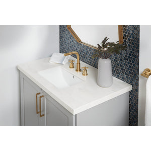 Courtyard LB18127 Ceramic Rectangular Undermount Bathroom Sink, White