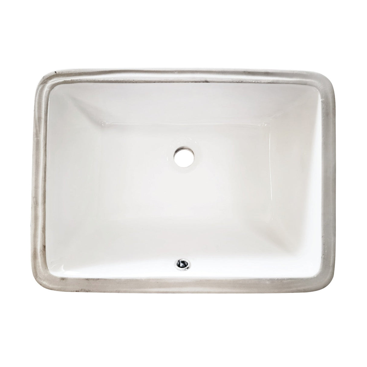 Kastell LB20158 20-Inch Ceramic Undermount Bathroom Sink, White