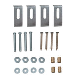 Attache LBHDWR4 4-Piece Sink Mounting Clips, Raw