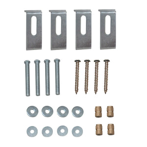 Attache LBHDWR4 4-Piece Sink Mounting Clips, Raw