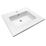 Continental LBT252271 25-Inch Ceramic Vanity Sink Top, White