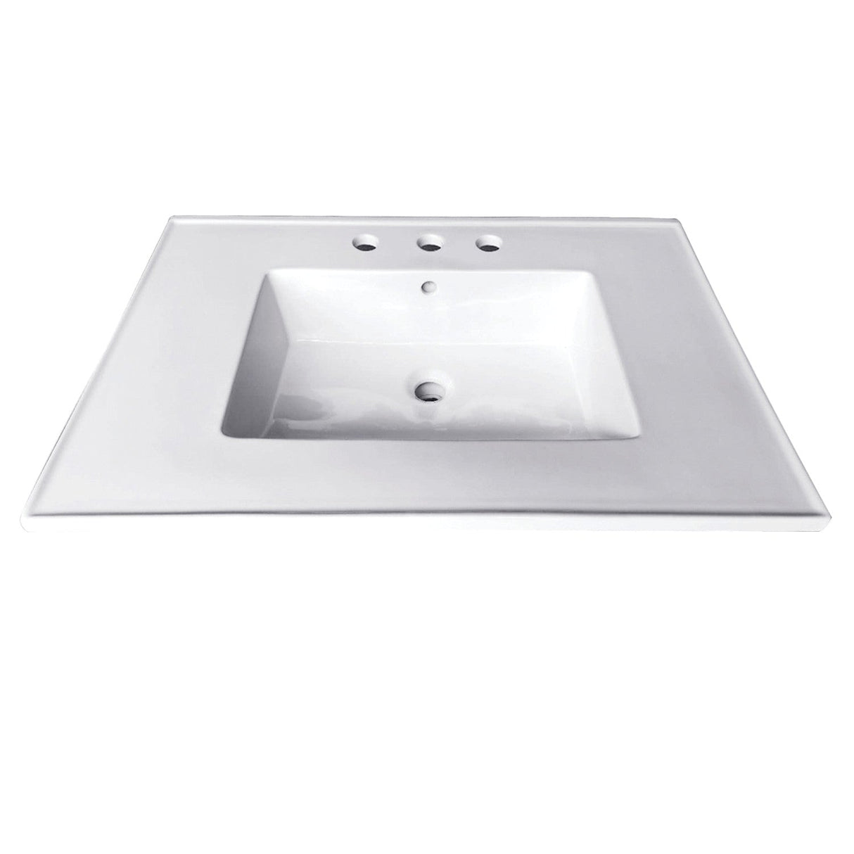 Continental LBT25227W34 25-Inch Ceramic Vanity Sink Top, White