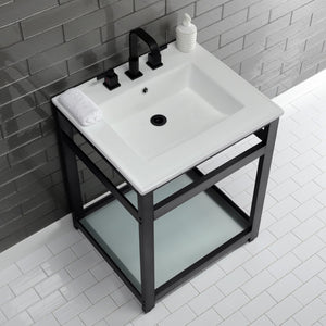 Continental LBT25227W38 25-Inch Ceramic Vanity Sink Top, White