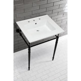 Continental LBT25227W38 25-Inch Ceramic Vanity Sink Top, White