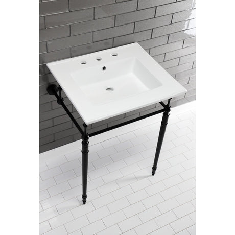 Continental LBT25227W38 25-Inch Ceramic Vanity Sink Top, White