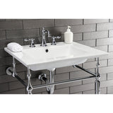 Continental LBT25227W38 25-Inch Ceramic Vanity Sink Top, White
