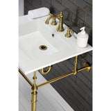 Continental LBT25227W38 25-Inch Ceramic Vanity Sink Top, White
