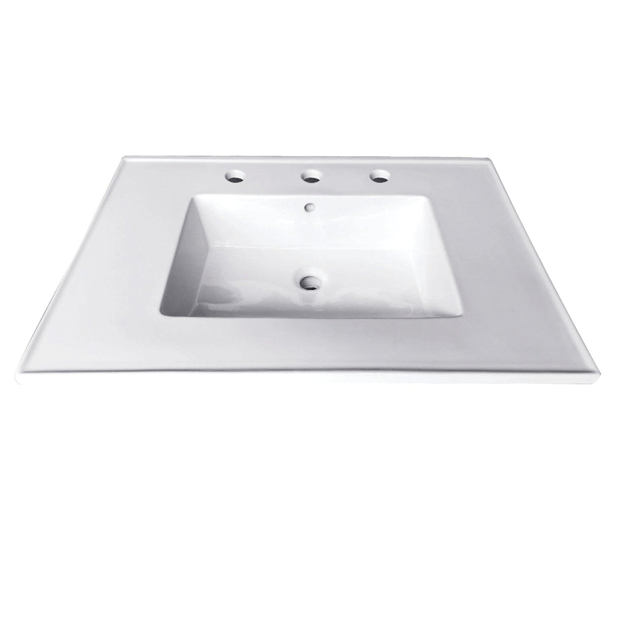 Continental LBT25227W38 25-Inch Ceramic Vanity Sink Top, White