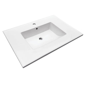 Continental LBT312271 31-Inch Ceramic Vanity Sink Top, White