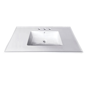 Continental LBT31227W34 31-Inch Ceramic Vanity Sink Top, White