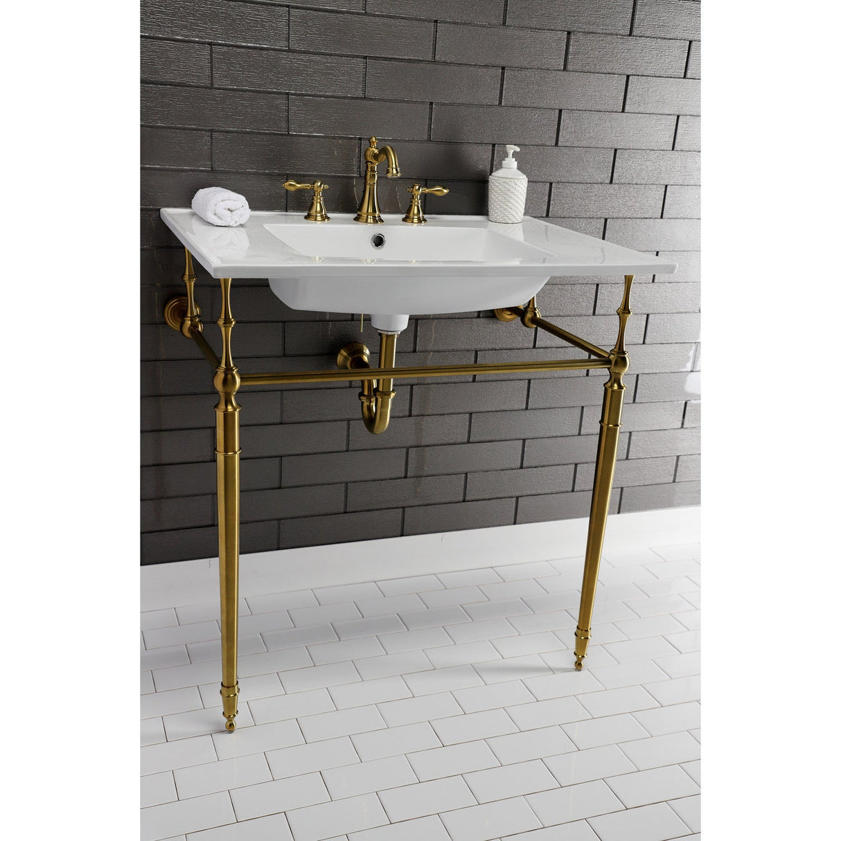 Continental LBT31227W38 31-Inch Ceramic Vanity Sink Top, White