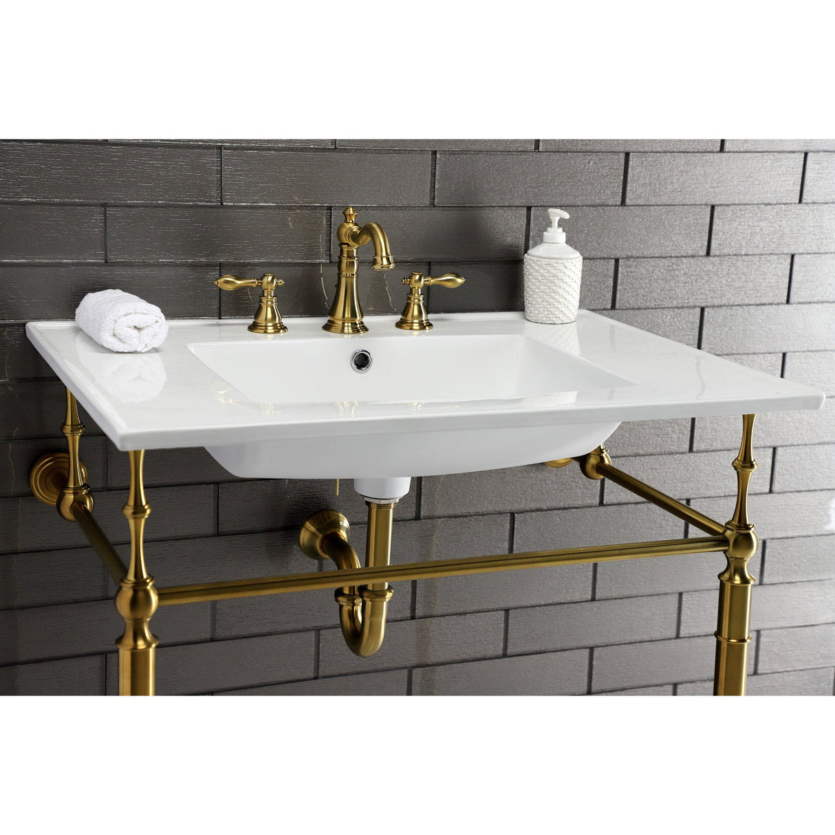 Continental LBT31227W38 31-Inch Ceramic Vanity Sink Top, White