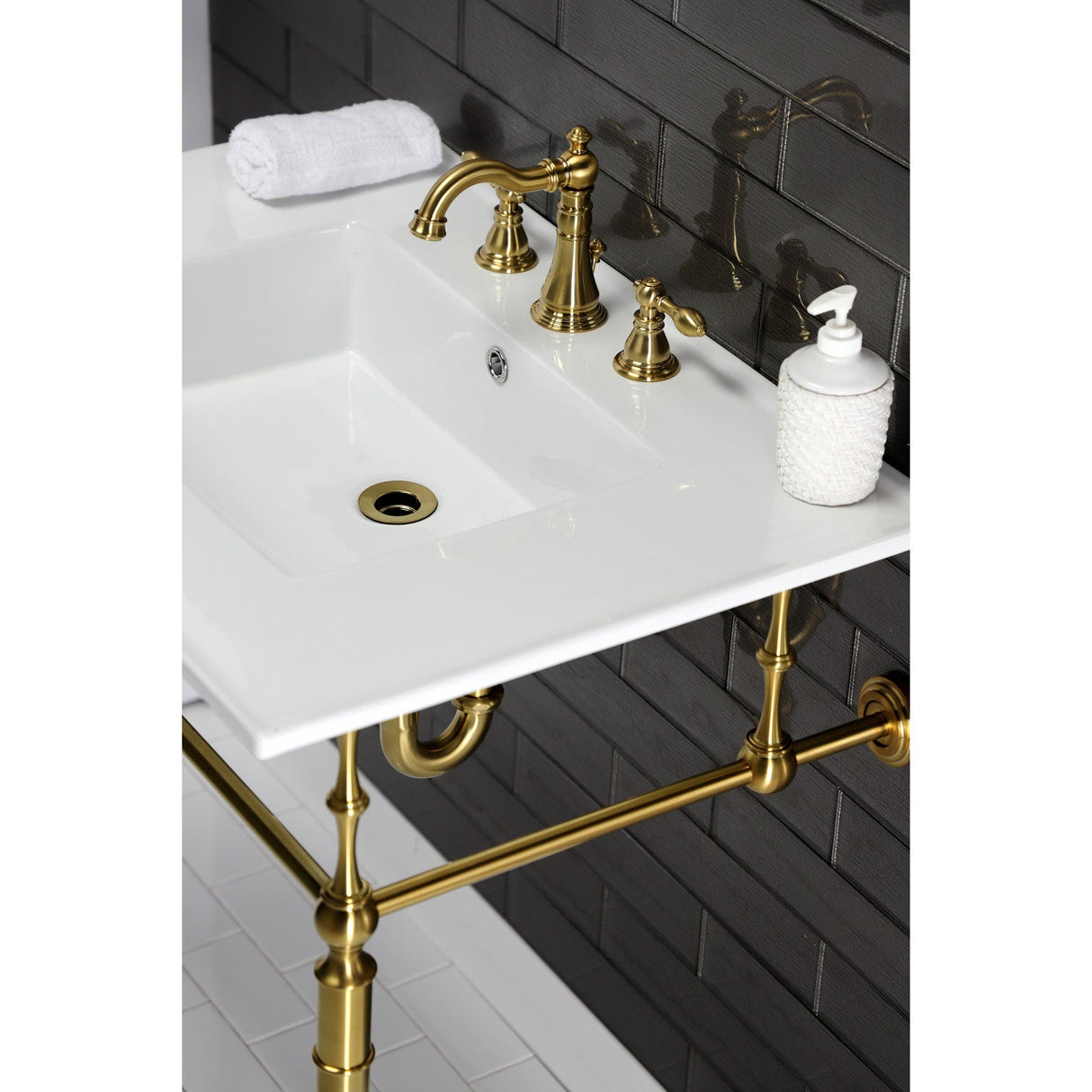 Continental LBT31227W38 31-Inch Ceramic Vanity Sink Top, White